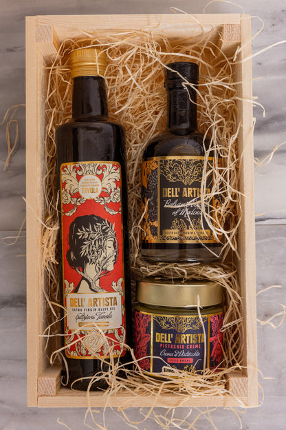 Presentlåda Tavola, Balsamico & Pistagecreme