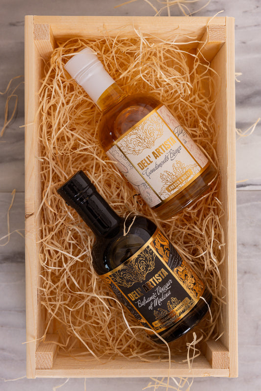 Presentlåda Dell´Artista Balsamico & Condimento Bianco