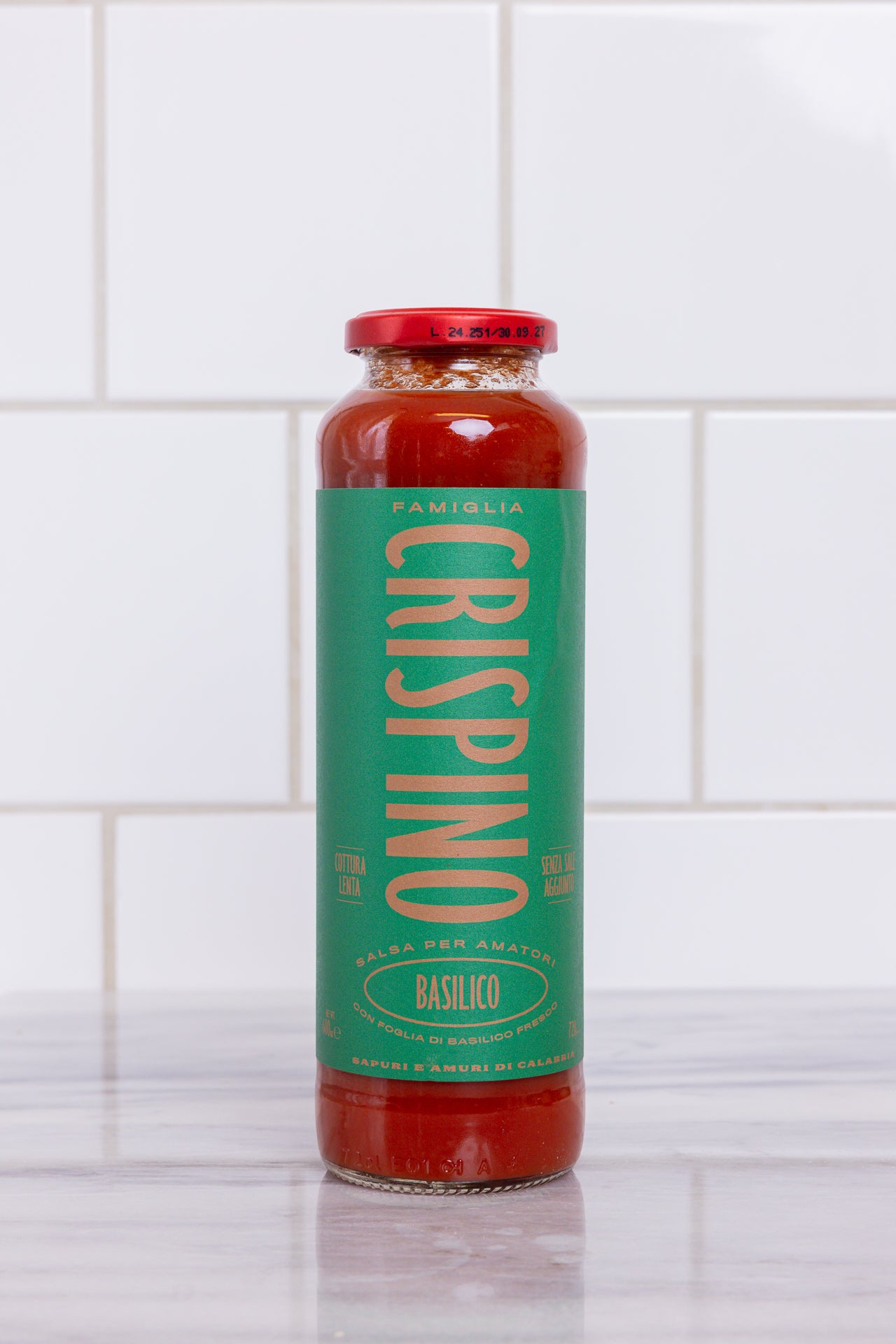 Famiglia Crispino Tomatsås Basilico